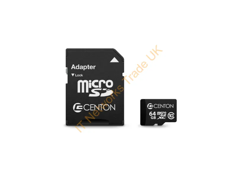 S1-MSDXC10-64G Centon 64GB Class 10 microSDXC Flash Memory Card