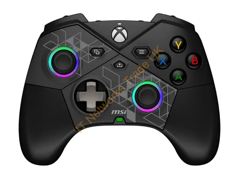 S10-43G0130-C54 - MSI FORCE PRO W CONTROLLER Black USB 2.0 Gamepad Analogue / Digital Android, PC, Xbox One S, Xbox One X, Xbox Series S, Xbox Series X