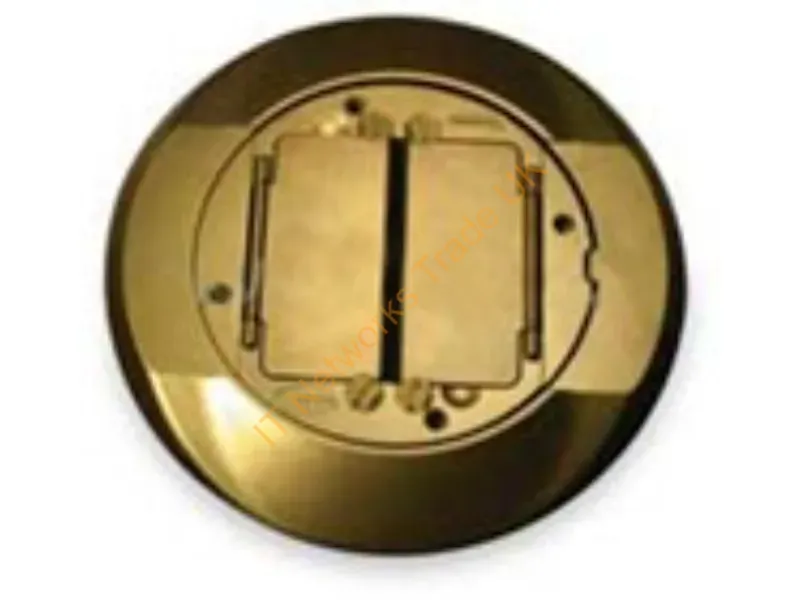 S1CFCBRS - Hubbell Premise Wiring Frpt, Carpet Flng. System 1, Brass