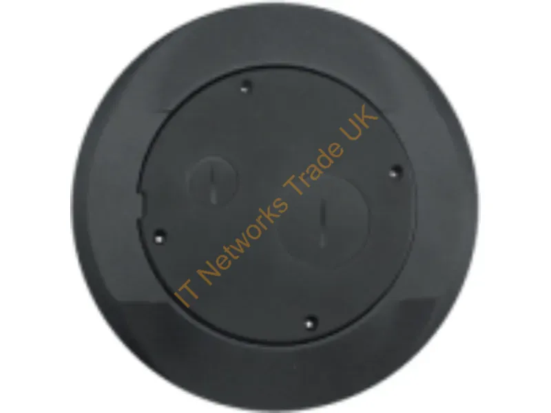S1SPFFBL - Hubbell Premise Wiring Subplate, Furn.Feed, Sys 1, Black