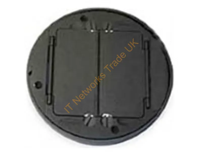 S1TFCBL - Hubbell Premise Wiring Frpt, Tile Flng, System 1, Black