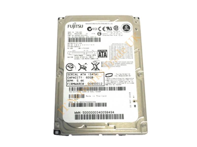 S26361-F3708-E250 Fujitsu 250GB 7200RPM SATA 6Gb/s 2.5-inch Laptop Hard Disk Drive Internal HDD