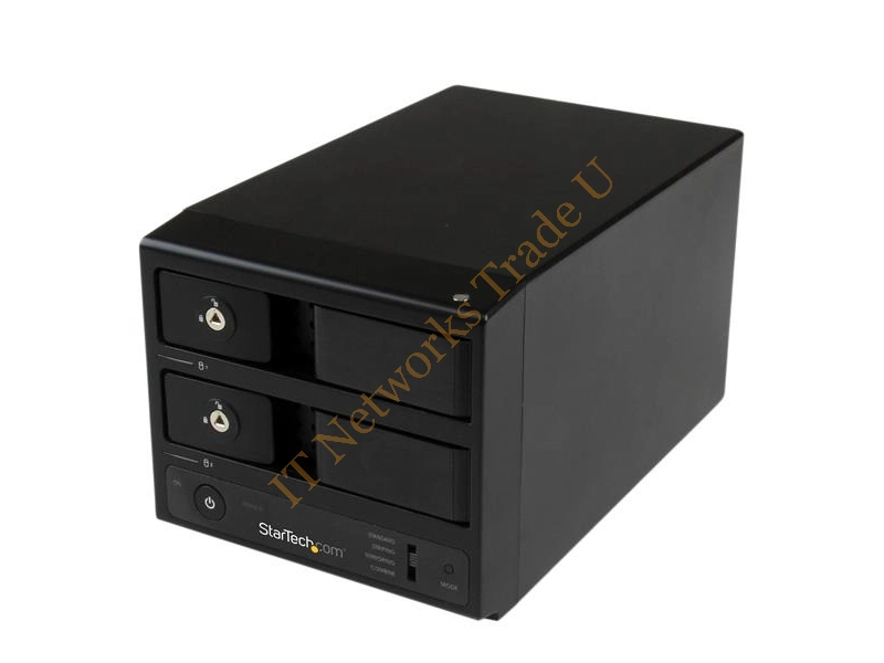 StarTech.com USB 3.0 / eSATA Dual-Bay Trayless 3.5¢‚¬" SATA III Hard Drive Enclosure with UASP 2-Bay SATA 6 Gbps Hot-Swap HDD Enclosure Accessory