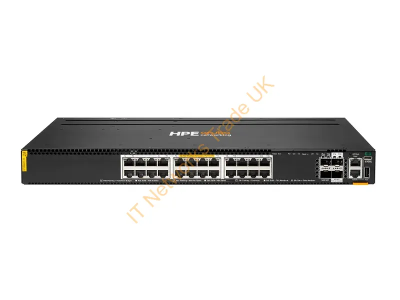 S3L75A - Hpe Aruba Networking Cx 6300L 24P Smart Rate 1G/2.5G/5G/10G Cl6 2P Sfp56 50G 2P Sfp28 25G L2 Switch