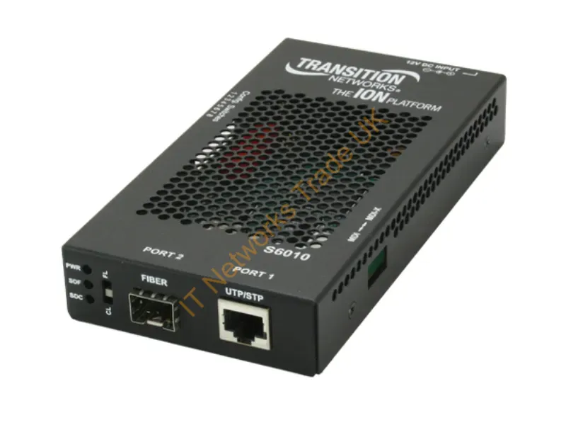 S6010-1011-NA - Transition Networks T1/E1 To Fiber, Mm St, 2Km W/Na
