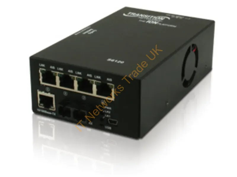 S6120-1013-NA - Transition Networks 4X T1/E1 Ion With Ethernet To Fiber, Mm St, 2Km