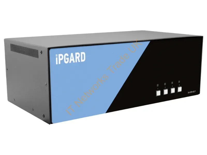 SA-DVN-4Q-P - Ipgard Sa-Dvn-4Q-P Kvm Switch Black, Blue