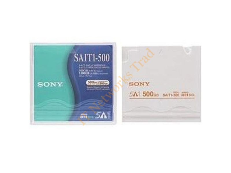 SAIT1500N Sony S-AIT1 Barcode Label Tape Cartridge SAIT SAIT-1 500GB (Native) / 1.3TB (Compressed) Tape Media Storage