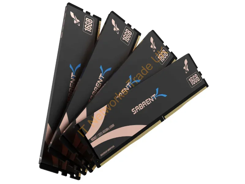 SB-DR5U-16GX4 - Sabrent Rocket Memory Module 64 Gb 4 X 16 Gb Ddr5 4800 Mhz Ecc