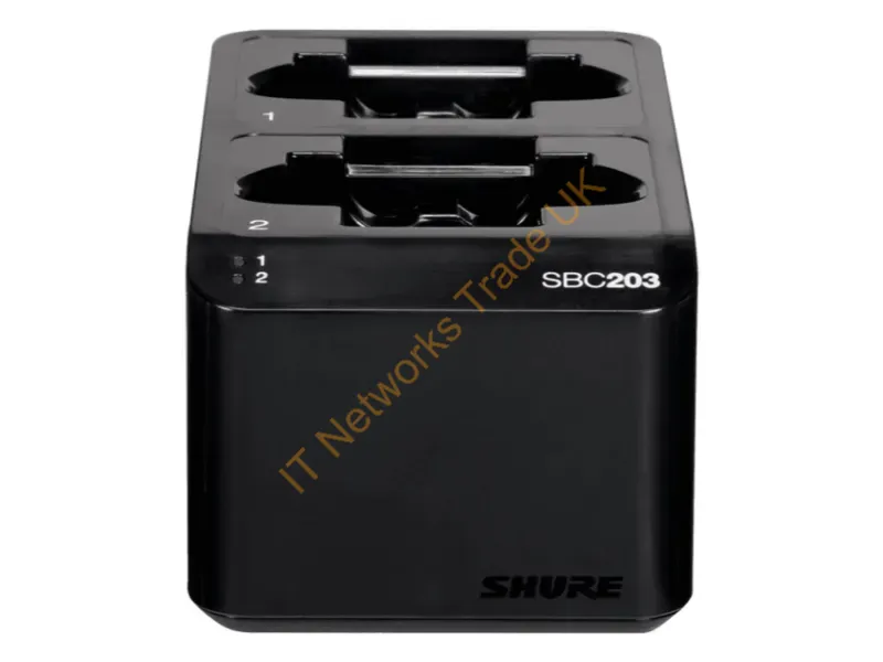 SBC203-US - Shure Dual Docking Charger Forslxd1/2, Sb903