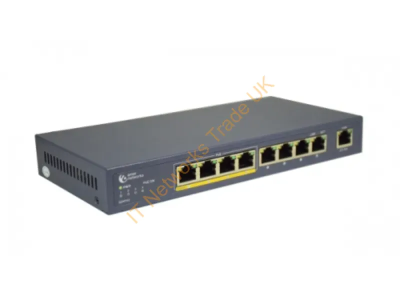 SD4P4U - Amer Networks Sd4P4U Network Switch Unmanaged Fast Ethernet (10/100) Power Over Ethernet (Poe) Gray