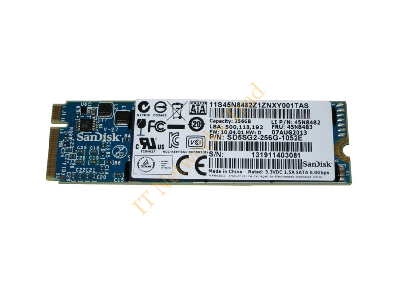SD5SG2-256G-1052E SanDisk 256GB SATA 6Gb/s Solid State Drive for ThinkPad X1 Carbon SSD Storage