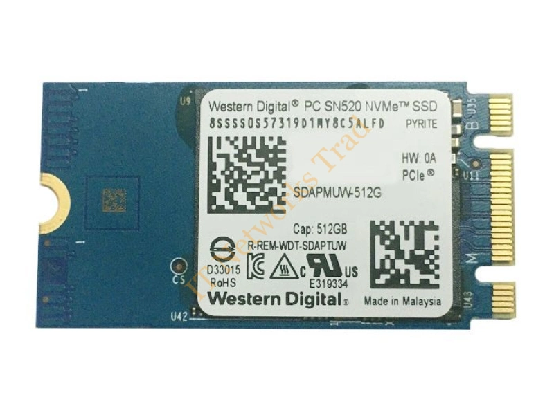 SDAPNUW-512G-1032 Western Digital SN520 512GB mSATA M2 Nvme Solid State Drive SSD Storage