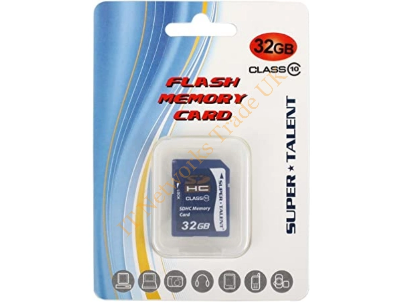 SDHC32-C10 Super Talent 32GB Class 10 SDHC Flash Memory Card