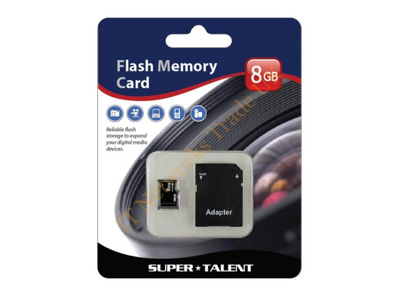 SDHC8-CL6 Super Talent 8GB Class 6 SDHC Flash Memory Card