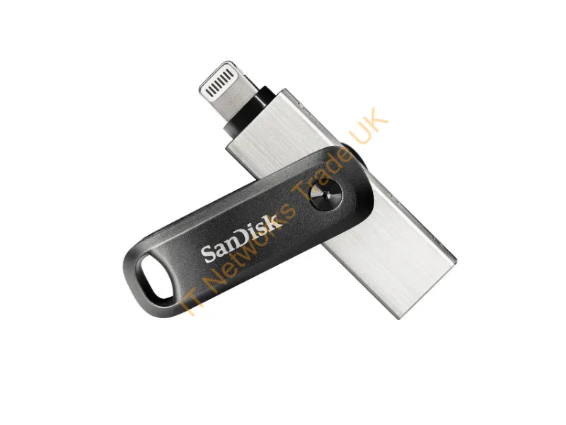 SDIX60N-128G-AN6NE - Sandisk Sdix60N-128G-An6Ne Usb Flash Drive 128 Gb Usb Type-A / Lightning 3.2 Gen 1 (3.1 Gen 1) Black, Silver