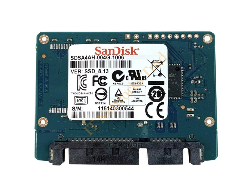 SDSA4AH-004G-1006 SanDisk pSSD 4GB Multi-Level Cell (MLC) SATA 3Gb/s Half-Slim SATA Solid State Drive SSD Storage