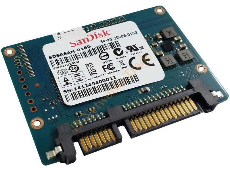 SDSA5AK-016G-1011 SanDisk U100 16GB Multi-Level Cell (MLC) SATA 6Gb/s Half-Slim SATA Solid State Drive SSD Storage