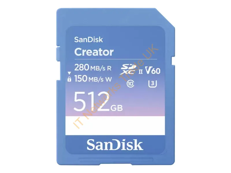 SDSDXEP-512G-GNCIS - Sandisk Creator 512 Gb Sdxc Uhs-Ii Class 10