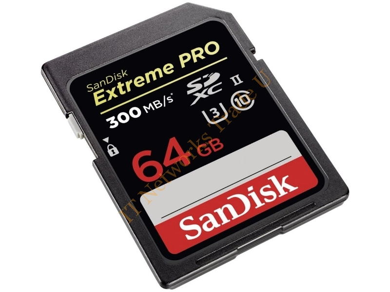 SDSDXPK-064G-GN4IN - Sandisk Extreme PRO, 64 GB 64GB SDXC UHS-II Class 10 memory card Cable