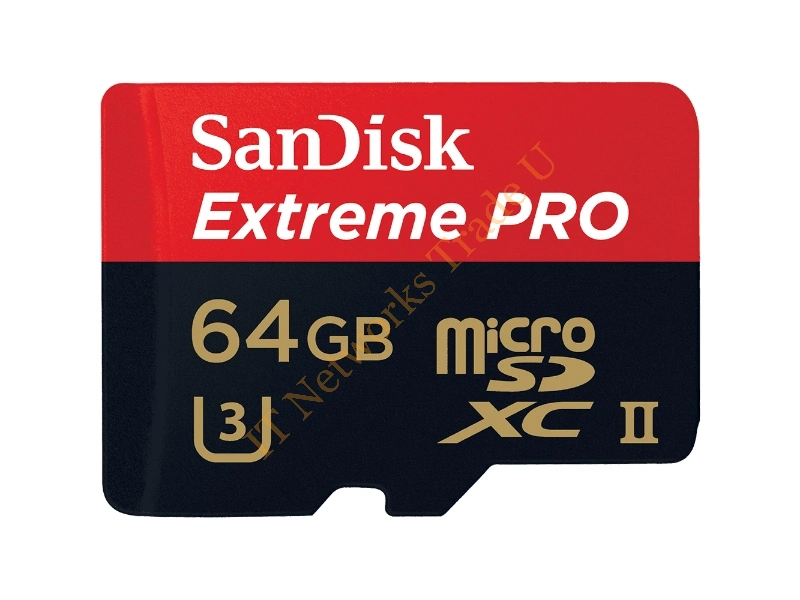 SDSQXPJ-064G-GN6M3 - Sandisk Extreme Pro 64GB 64GB MicroSDXC UHS-II Class 10 memory card Cable