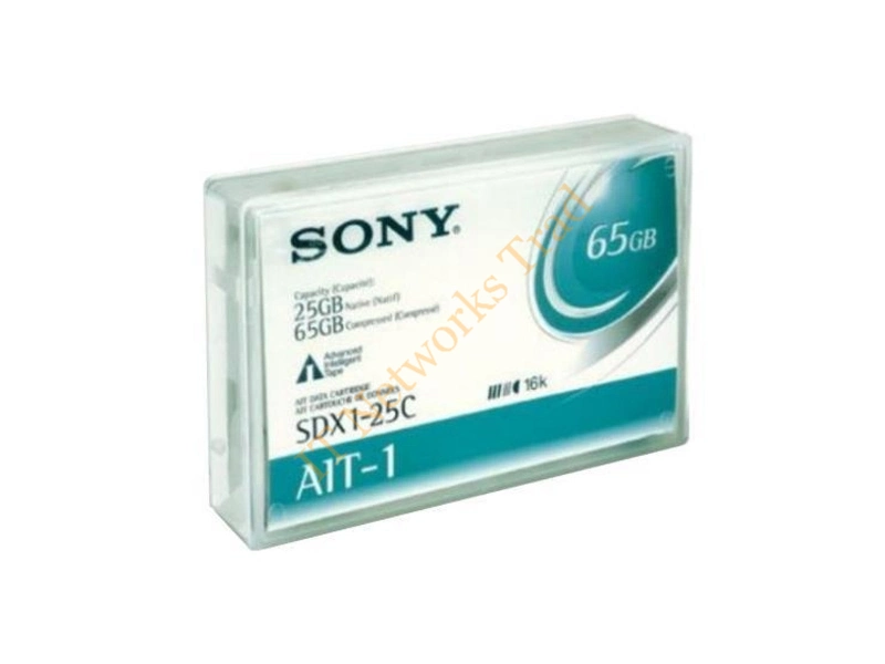 SDX125C Sony AIT-1 Tape Cartridge AIT AIT-1 25GB (Native) / 50GB (Compressed) Tape Media Storage