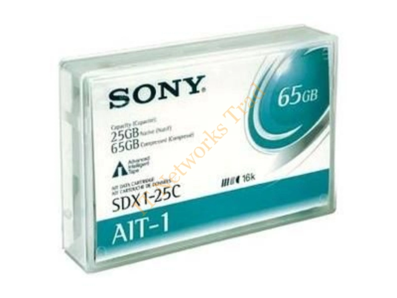 SDX125CN Sony AIT-1 Tape Cartridge AIT AIT-1 25GB (Native) / 65GB (Compressed) Tape Media Storage