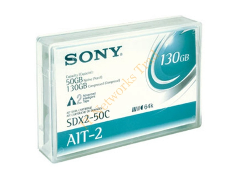 SDX250C-BC Sony SDX2-50C AIT-2 Barcoded Data Cartridge AIT AIT-2 50GB (Native) / 130GB (Compressed) Tape Media Storage