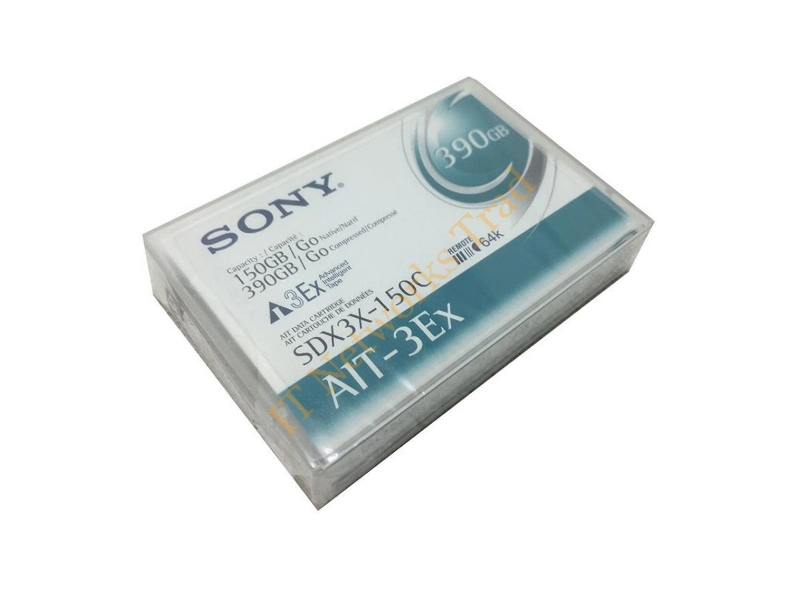 SDX3X150CWW Sony AIT 3EX Tape Cartridge AIT AIT-3Ex 150GB (Native) / 390GB (Compressed) Tape Media Storage