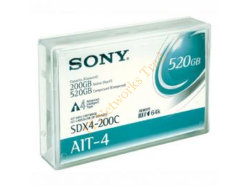 SDX4200CN Sony AIT-4 Tape Cartridge AIT AIT-4 200GB (Native) / 520GB (Compressed) 1 Pack Tape Media Storage