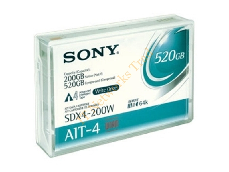 SDX4200W Sony AIT-4 WORM Tape Cartridge AIT AIT-4 200GB (Native) / 520GB (Compressed) Tape Media Storage
