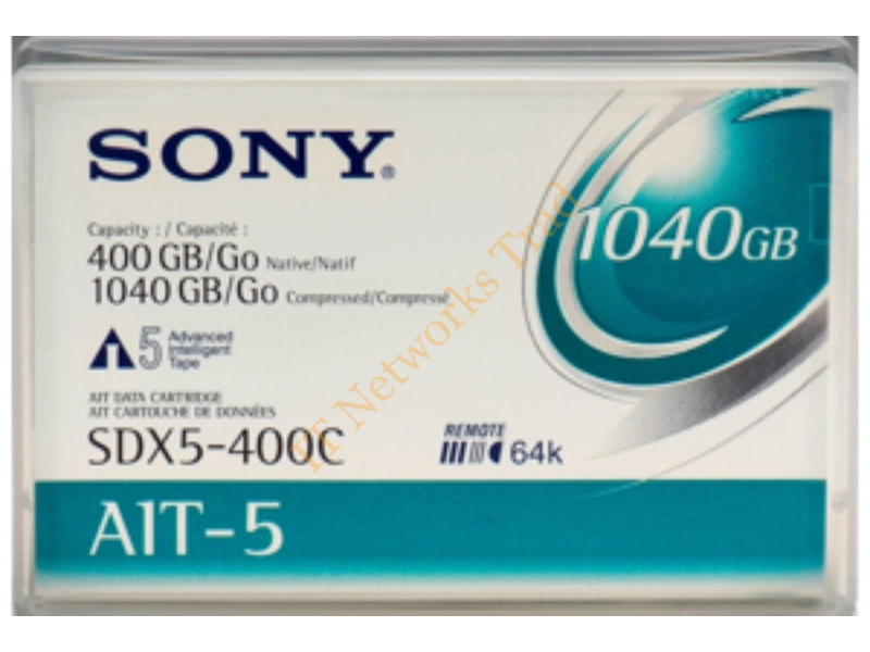 SDX5400C Sony AIT-5 Tape Cartridge AIT AIT-5 400GB (Native) / 1040GB (Compressed) Tape Media Storage