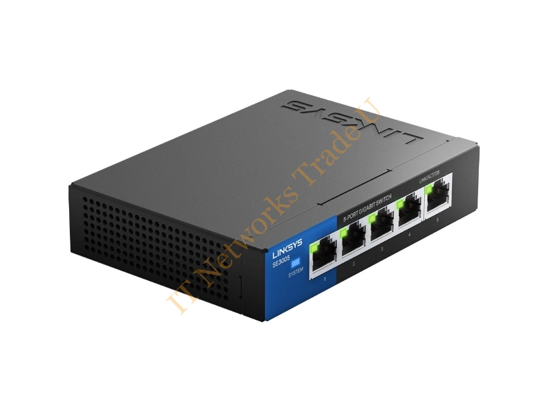 SE3005 Linksys 5-Port Gigabit Ethernet Switch Metal Enclosure Network Switch