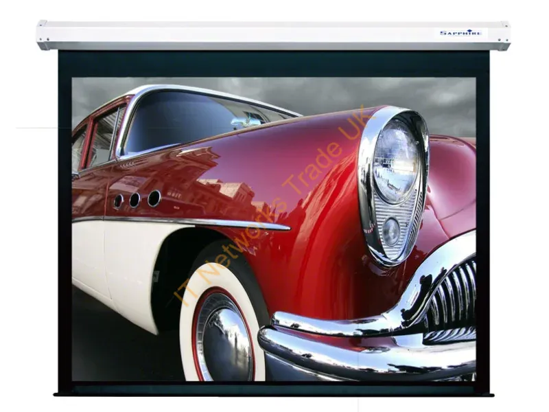 SEWS488BV - Sapphire AV Electric Screen Radio Frequency 4878mm x 3660mm (not channel fix) Sold with Seam