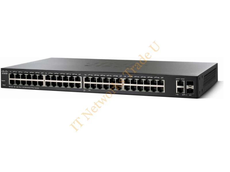 SF220-48-K9-EU - Cisco Small Business SF220-48 Managed network switch L2 Fast Ethernet (10/100) Black