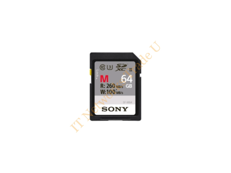 SF64M - Sony SF64M 64GB SDHC UHS-II Class 10 memory card Cable