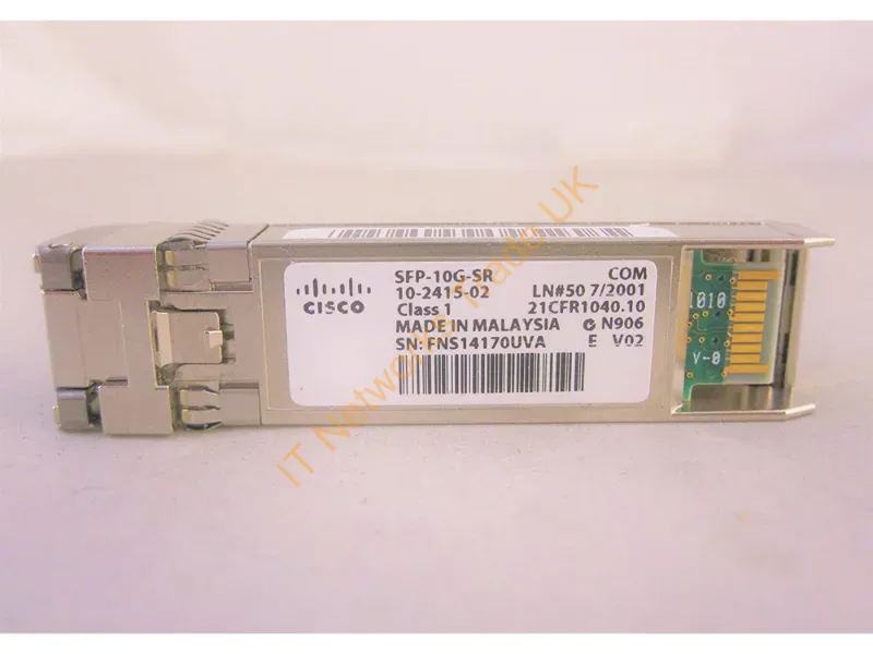 SFP-10G-SR= Cisco Multi-mode 10Gb/s 10GBase-SR Fiber 300m 850nm Duplex LC Connector SFP+ Transceiver Module