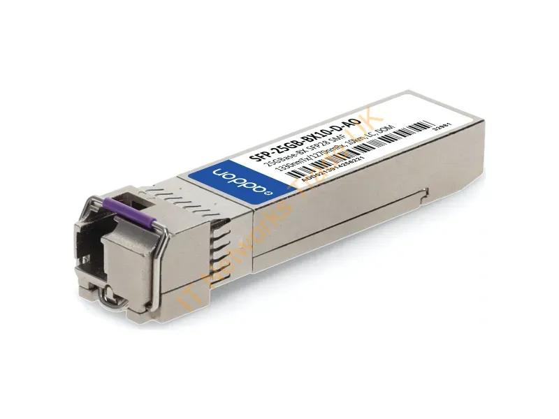 SFP-25GB-BX10-D-AO - Addon Networks Sfp-25Gb-Bx10-D-Ao Network Transceiver Module Fiber Optic 25000 Mbit/S Sfp28