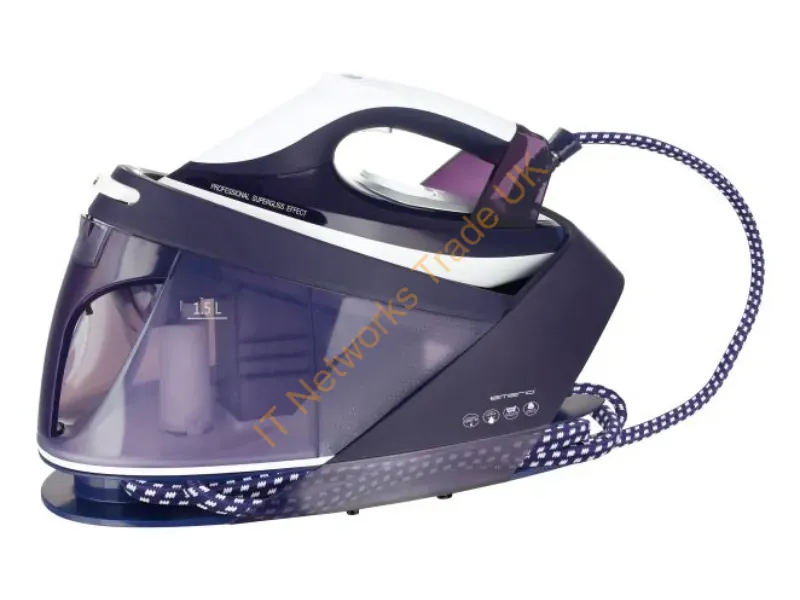 SG-123562 - Emerio SG-123562 steam ironing station 2200 W 1.5 L Ceramic soleplate Purple, White