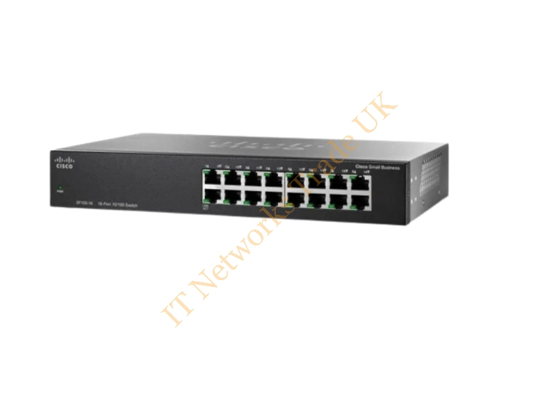 SG100-16 Cisco Small Business SG100 16-Port 10/100/1000Mbps Gigabit Unmanaged Network Switch