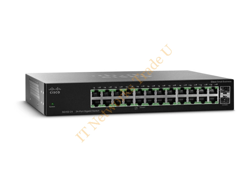 SG112-24-EU - Cisco SG112-24 Unmanaged network switch L2 Gigabit Ethernet (10/100/1000) 1U Black