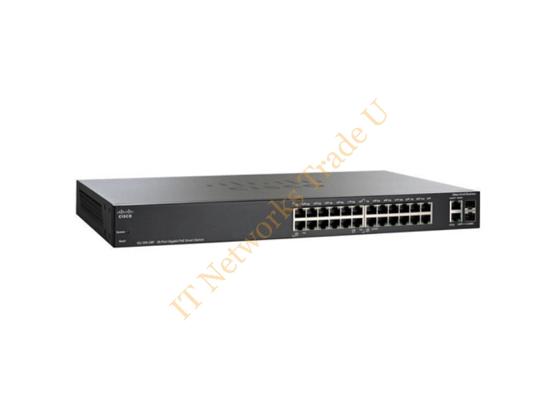 SG200-26FP-UK - Cisco Small Business SG200-26FP L2 Gigabit Ethernet (10/100/1000) Power over Ethernet (PoE) Black Network Switch
