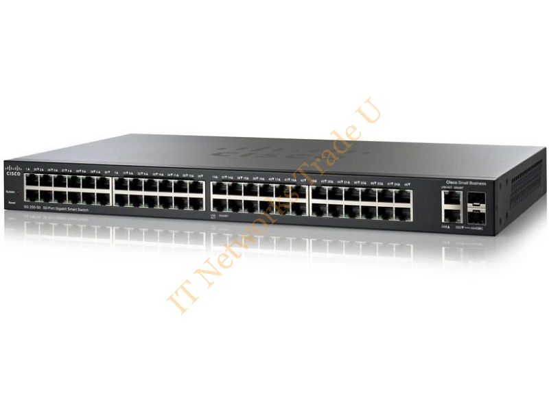 SG200-50FP-EU - Cisco Small Business SG200-50FP Managed network switch L2 Gigabit Ethernet (10/100/1000) Power over Ethernet (PoE) Black