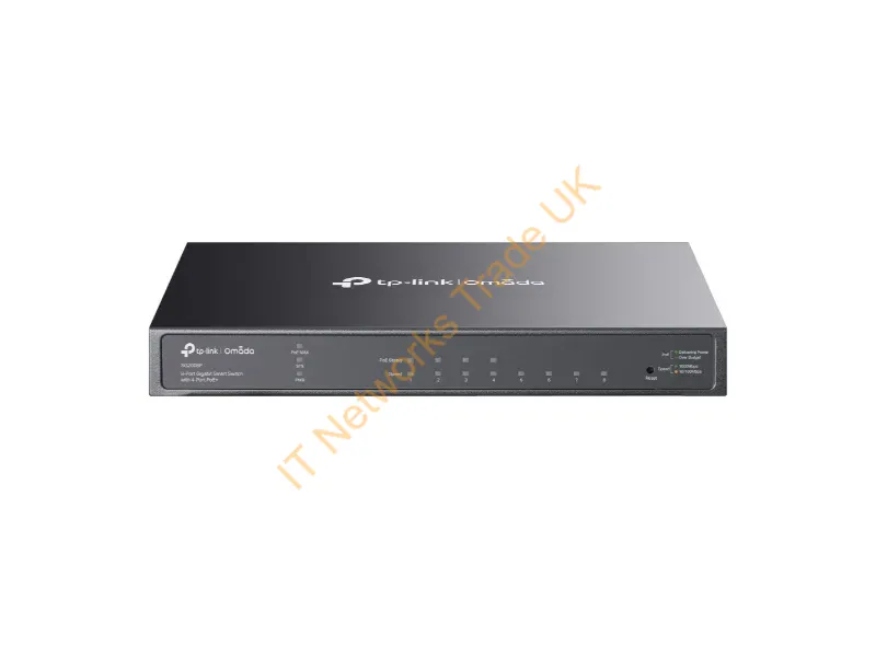 SG2008P - Tp-Link Omada Tl-Sg2008P Managed L2/L2+ Gigabit Ethernet (10/100/1000) Power Over Ethernet (Poe) Black