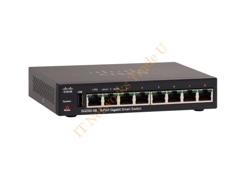SG250-08-K9-NA Cisco SG250 Small Business Network Switch