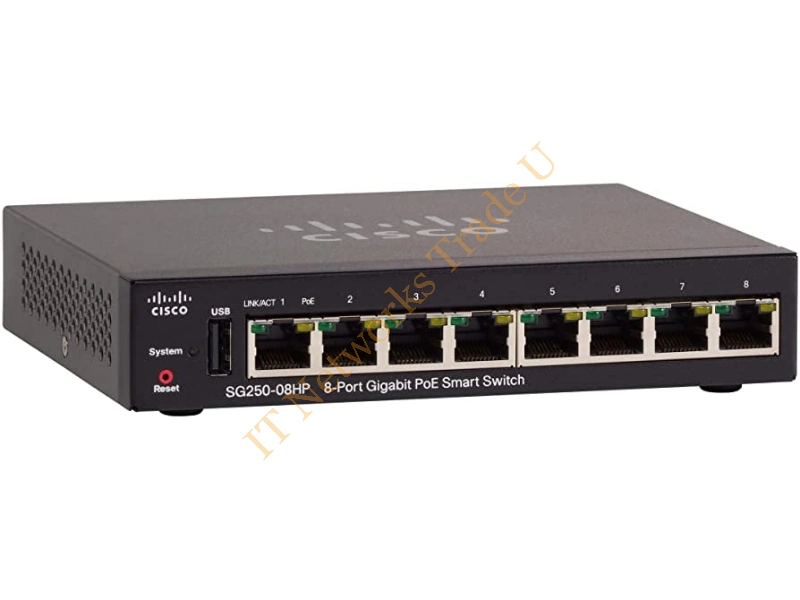 SG250-08HP-K9-NA Cisco SG250 Small Business Network Switch