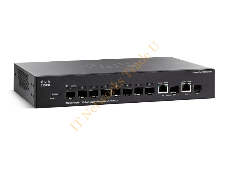SG300-10SFP-K9-UK - Cisco Small Business SG300-10SF Managed network switch L3 Gigabit Ethernet (10/100/1000) Black
