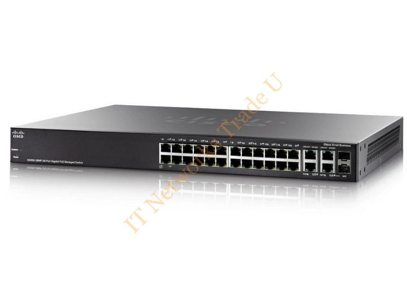 SG300-28MP-K9-UK - Cisco Small Business SG300-28MP-K9 Managed network switch L3 Gigabit Ethernet (10/100/1000) Power over Ethernet (PoE) Black