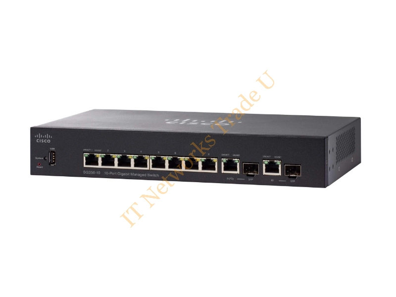 SG350-10-K9 Cisco Small Business SFP+ 8-Port Ethernet Managed L3 Network Switch