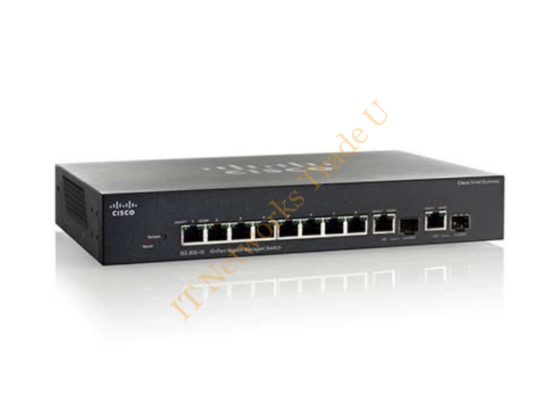SG350-10MP-K9-EU - Cisco SG350-10MP Managed network switch L3 Gigabit Ethernet (10/100/1000) Power over Ethernet (PoE) Black